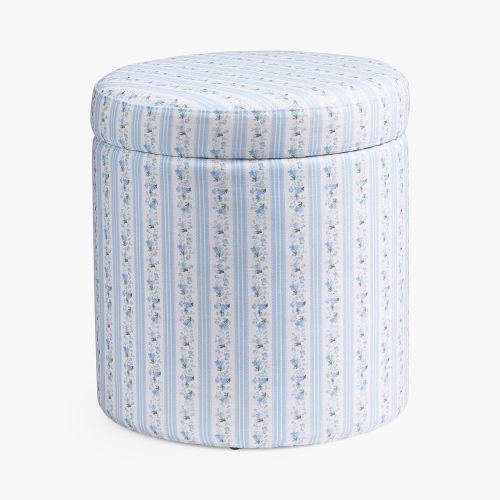 LoveShackFancy Round Storage Ottoman