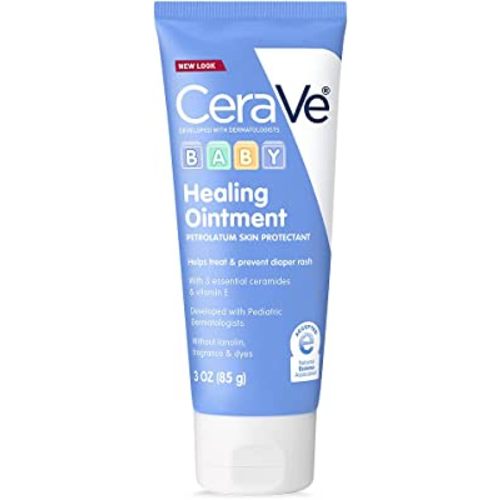 CeraVe Diaper Rash Cream | Baby Healing Ointment for Extra Dry, Cracked Skin | Diaper Cream with Ceramides & Vitamin E | Lanolin, Fragrance, Paraben, Dye, Phthalates & Sulfate Free | 3 Ounce