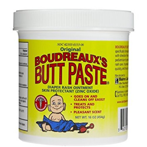 Boudreaux's Butt Paste Diaper Rash Ointment - Original - Contains 16% Zinc Oxide - Pediatrician Recommended - Paraben and Preservative-Free - 16 Ounce ( Packaging May Vary )