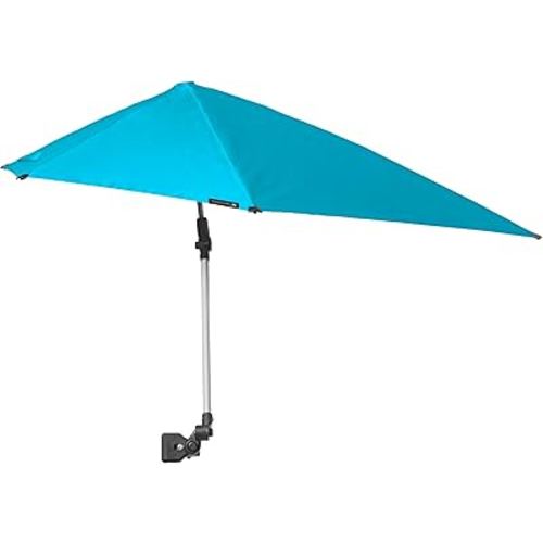 Versa-Brella UPF 50+ Personal Sun Shade - Portable Umbrella for Sports & Outdoors - Secure Clamp, 360-Degree Swivel Adjustable Position for Maximum Sun Protection - Compact with Carry Case