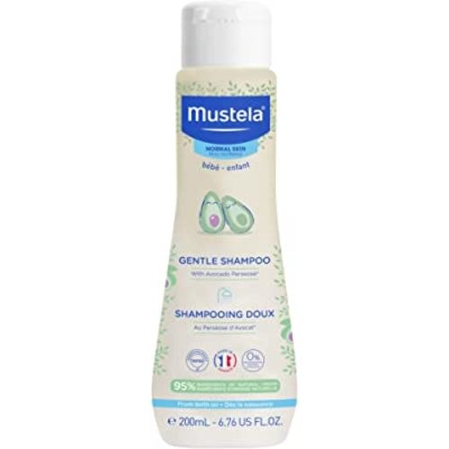 Mustela Baby Gentle Shampoo with Natural Avocado - Hair Care for Kids of all Ages & Hair Types - Tear-Free & Biodegradable Formula - Various Sizes - 1 or 2-Pack