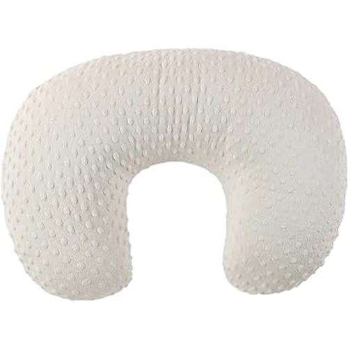 Nursing Pillow Cover Breastfeeding Pillow Cases Minky Dot Slipcover (Beige)