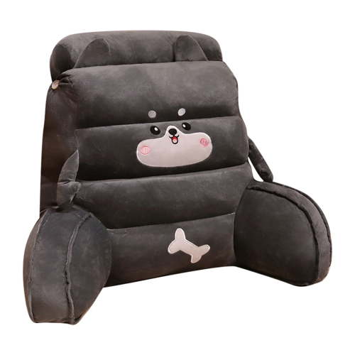 Bed Backrest Pillow For Sitting Up In Bed, Reading Pillow With Arms, Lumbar Cushion For Sofa, Chair, Floor, And Dorm