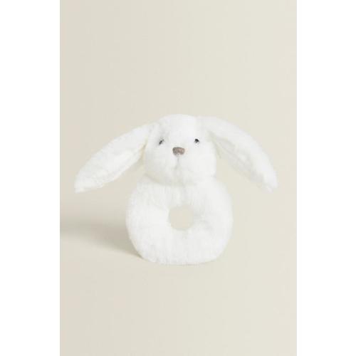 CHILDREN’S BUNNY PLUSH TOY RATTLE