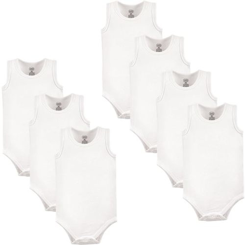 Luvable Friends Unisex Baby Cotton Sleeveless Bodysuits