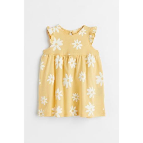 Ruffle-trimmed Jersey Dress