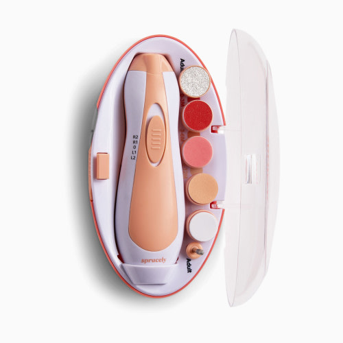 Sprucely Electric Nail Buffer - Cantaloupe/White