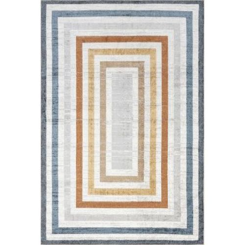 Nuloom Alienor Striped Pet Friendly Machine Washable Area Rug