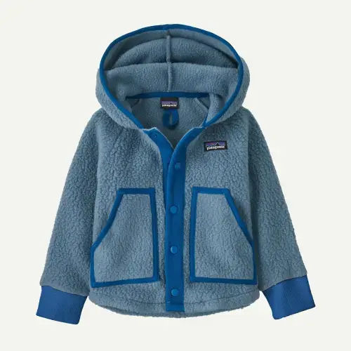 Patagonia Baby Retro Pile Fleece Jacket Utility Blue 3-6 Months