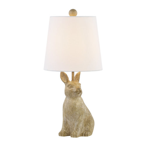 Trinx 19"H Resin Rabbit Table Lamp With Shade | Wayfair