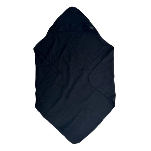 Organic Muslin Hooded Towel — Jett (FINAL SALE)