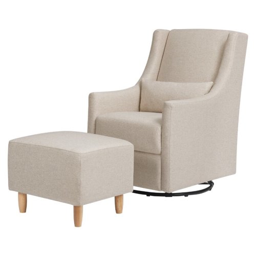 Babylettto - Toco Swivel Glider with Ottoman Set (Performance Beach)