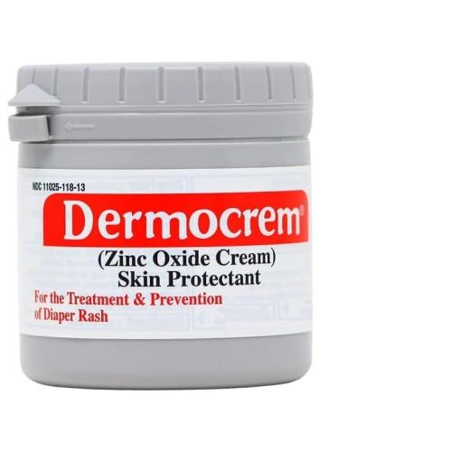 DERMOCREM 2.1 Oz (60 Gr) Diaper Rash Cream for Baby, Soothes, Heals, and Protects, Relief and Treatment of Diaper Rash, Zinc Oxide Cream