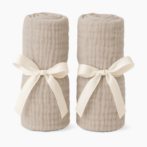 Newton Baby Bassinet Extra Sheet 2-Pack - Sandstone, 2