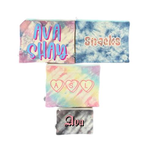 Custom Tie Dye Pouch