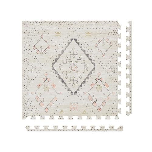 Baby Play Mat – 4x8 Oat Ula – Set of 8 Tiles – Cushioned EVA Foam Play Mat for Floor, Soft Interlocking Baby Crawling Mats for Hard Floors