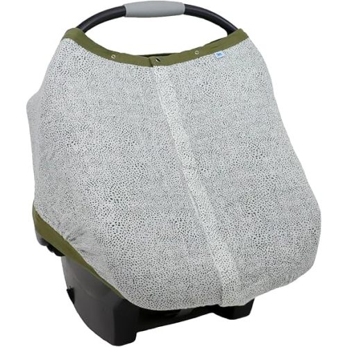 Little Unicorn Breathable Car Seat Canopy | Magnetic Closure & Universal Fit | Cover Baby from Elements (Green Seed)