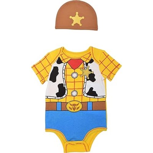 Disney Cosplay Baby Bodysuit & Hat Set Newborn to Infant Sizes