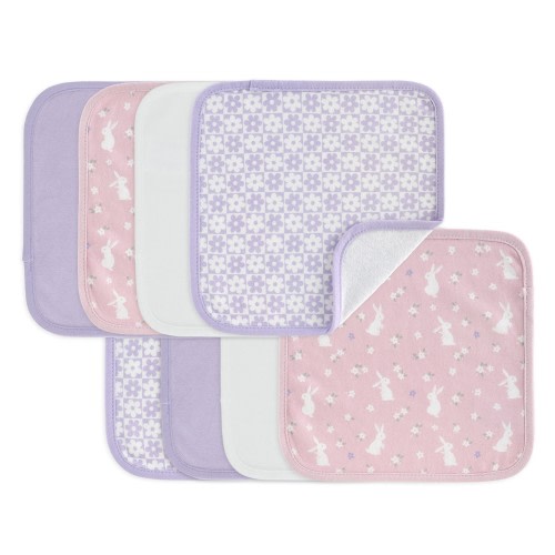 4Baby Washers 8 Pack Printed Natural