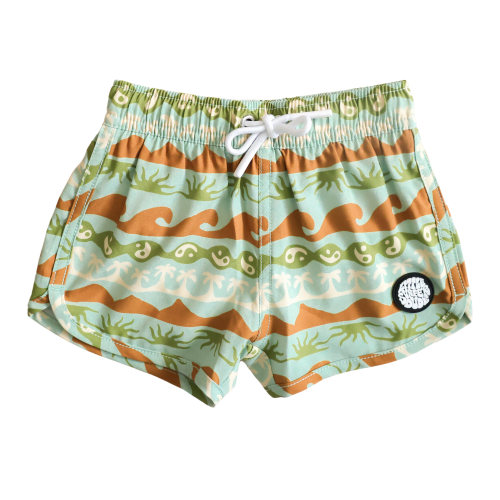 Blue/Green Baja Tide Swim Trunks | Toddler & Baby