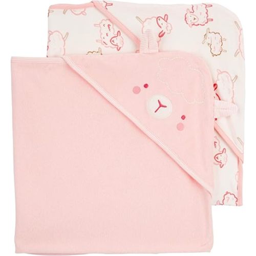 Carter's Baby Hooded Towel (2-pk Pink/Ivory)