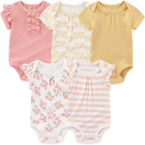 Baby Onesies - 5-Pack - Size 6-9M