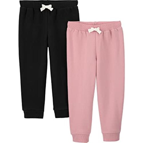 Simple Joys by Carter's Girls' 2-Pack Fleece Joggers