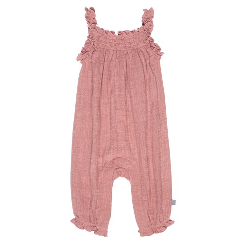 Modern Moments Baby Girl Romper Sleeveless Cotton with Smocking, Sizes 0/3-24 Months