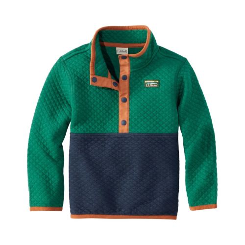 Infants' and Toddlers' Quilted Quarter-Snap Pullover, Colorblock | Toddler & Baby at L.L.Bean