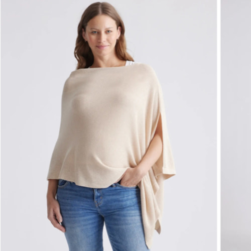 Lightweight Cotton Cashmere Nursing Shawl