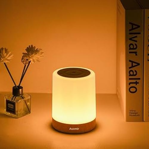 Amazon.co.jp: Auxmir Nursing Light, Night Light, Bedside Lamp, Indirect Lighting, Stylish, Dimmable Color, Timer Function, RGB Light, Room Light, For Nursing/Diaper Changing, Touch Sensor, USB Rechargeable, 1,500 : Home & Kitchen