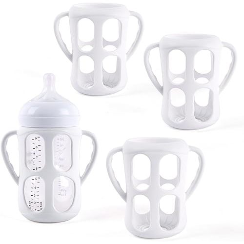 3 Pack Baby Bottle Handles for Philips Avent Natural Baby Bottles, Baby Bottle Holder with Easy Grip Handles