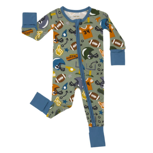 Touchdown Time Zippy - Little Sleepies (0-3M)