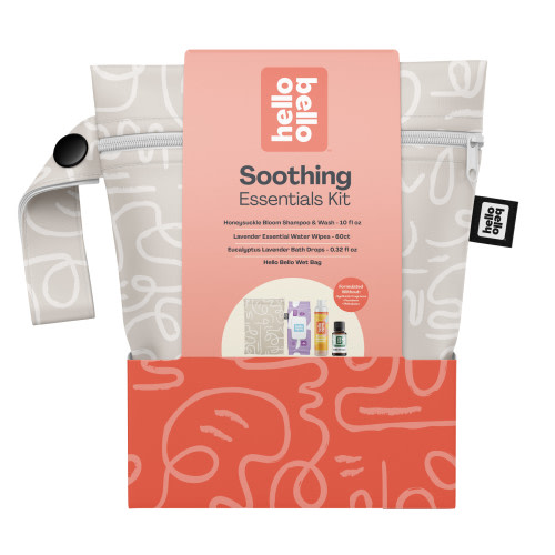 Hello Bello Unisex Baby Gift Set with Lavender Wipes, Honeysuckle Shampoo & Body Wash