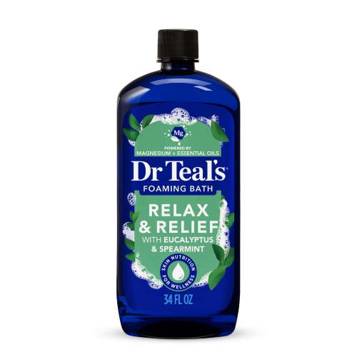 Dr Teal's Relax & Relief Foaming Bath, Pure Epsom Salt, Eucalyptus