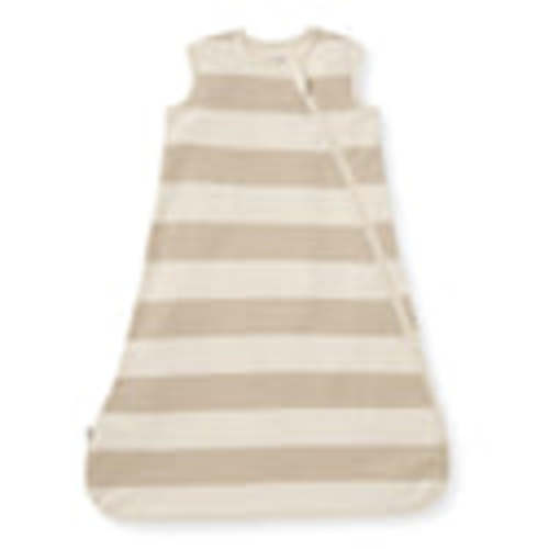 Rugby Stripe Organic Lightweight Beekeeper™ Wearable Baby Blanket - Oat – Small