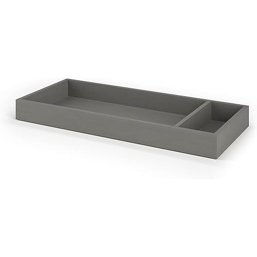 Child Craft Universal Changing Table Topper, Convert Dresser into a Changing Table Surface, Securely Attaches, Non-Toxic, Baby Safe Finish (Lunar Gray)