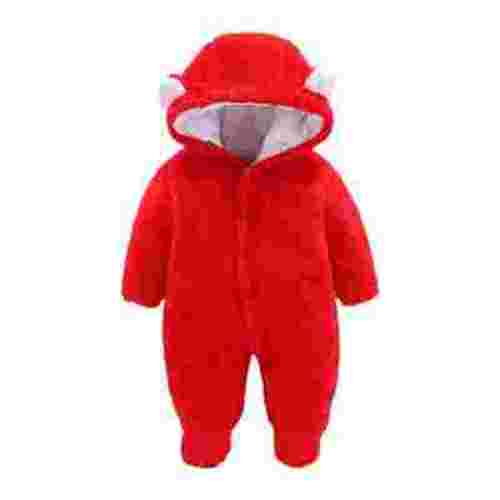 XFHLMJFF Bear Ears Jumpsuit Hooded Baby Girls Boys Solid Color Long Sleeve Solid Color Winter Cartoon Velvet Onesies 6-9 Months