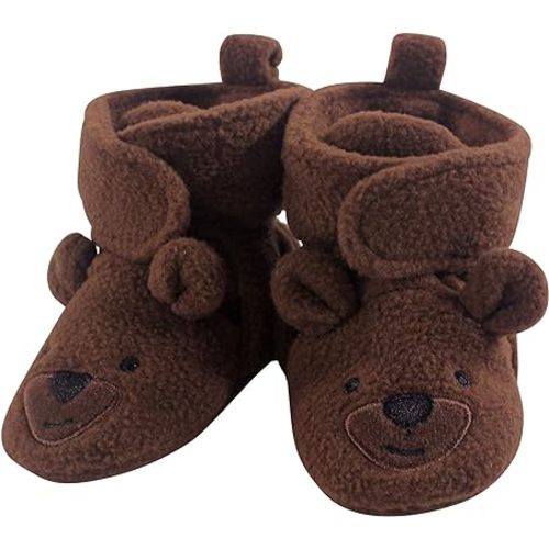 Hudson Baby Unisex-Child Cozy Fleece Booties Slipper Sock