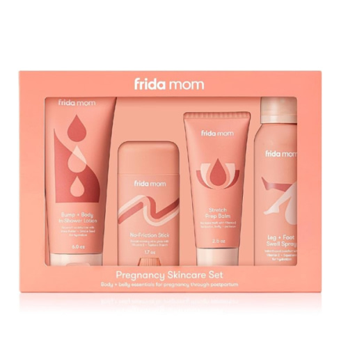 Frida Mom Pregnancy Skincare Set, Body Relief for Stretch Marks, Dry Skin, Swelling, & Chafing - 4pk Set