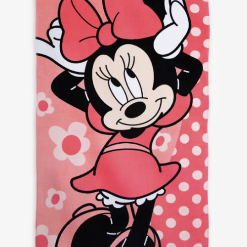 Minnie Mouse Beach Towel – Pink – Personalized | Disney Store