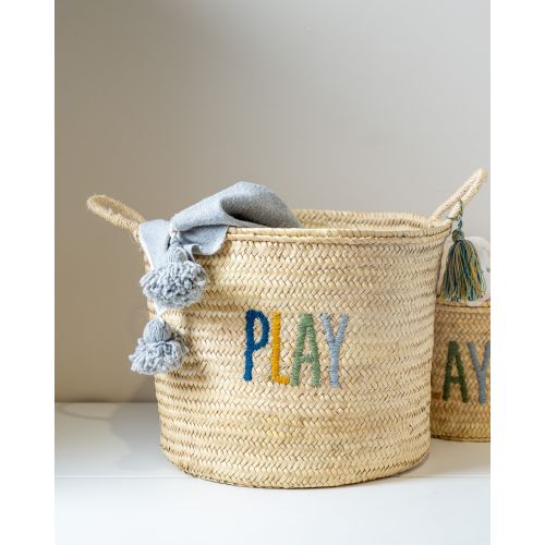 Storage Basket for Children | Kids Room Storage | Nursery Basket Storage | Toy Storage Bin, Baby Shower Gift | Baby Room Decor, Play Basket