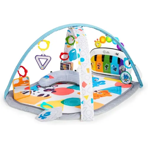 Baby Einstein 4-in-1 Kickin' Tunes Music and Language Play Gym and Piano Tummy Time Activity Mat