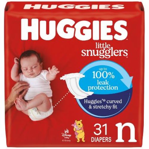 Huggies Little Snugglers Disposable Diapers - Size Newborn - 128ct
