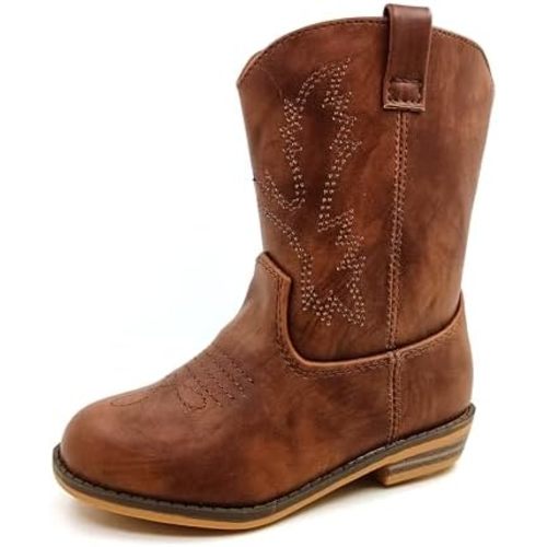 ICEBIRDS Girls Boys Western Cowboy Boots, Western Riding Shoes for Toddler Little Kids