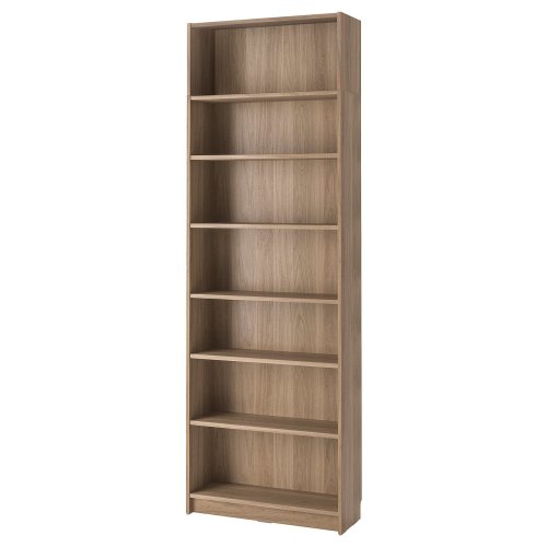 BILLY Bookcase with height extension unit - oak effect 31 1/2x11x93 1/4 "