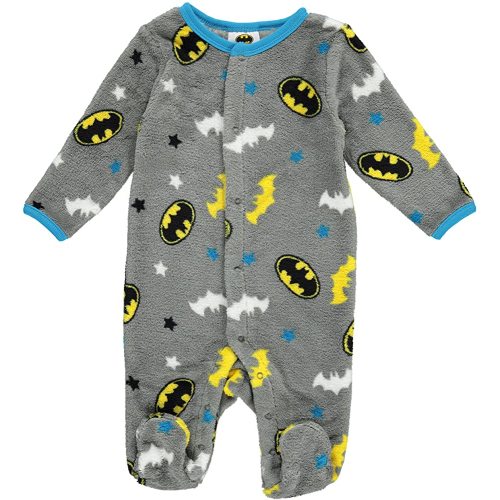 DC Comics Baby Boys' Batman 3 PC Creeper Bodysuit Pant and Cap Set