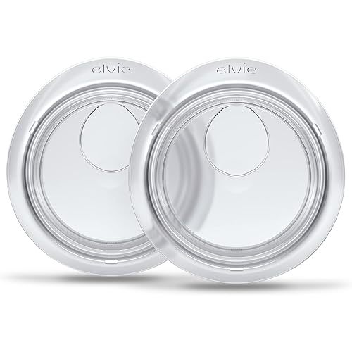 Elvie Catch Milk Collection Shells | Set of Two Discreet Leak-Protection Silicone Cups, Reuse Your Milk| Reusable Breast Shells Collect Up to 1oz | No More Wasted Milk or wasteful Breast Pads