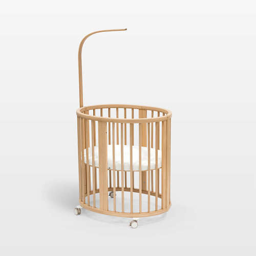 Stokke ® Sleepi ™ Natural Wood Convertible Mini Crib with Mattress