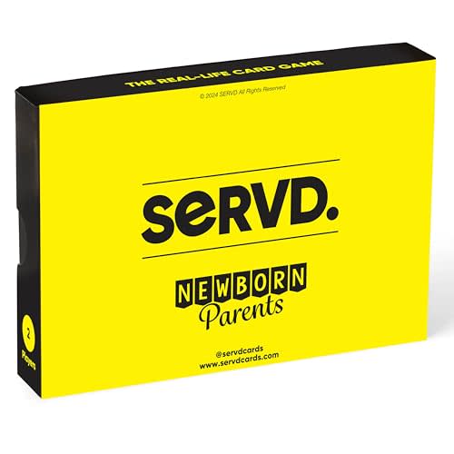 SERVD - Newborn Parents - The Hilarious Real-Life Couples Card Game for Newborn & Infant Parents | Ultimate Gift for New Parents, Baby Showers & 1st Birthday | Must Have Strategy Game Newborn Parents